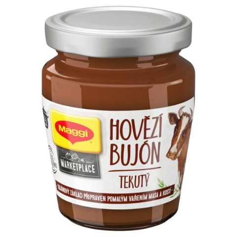 MAGGI Tekutý bujón Hovězí sklenice 160g
