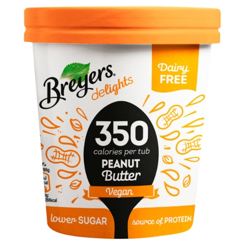 Breyers Delights Dairy Free Peanut Butter proteinová zmrzlina v kelímku 500ml
