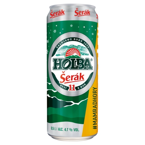 Holba Šerák pivo světlý ležák 0,5l