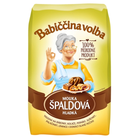 Babiččina Volba Špaldová mouka hladká 1kg