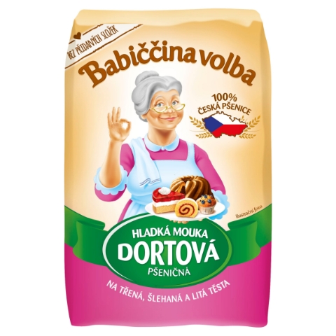 Babiččina Volba Hladká mouka dortová pšeničná 1kg