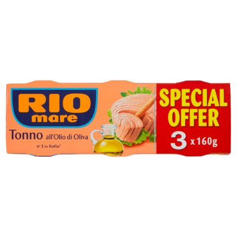 Rio Mare Tuňák v olivovém oleji 3 x 160g