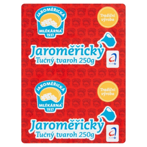 Jaroměřická Mlékárna Jaroměřický tučný tvaroh 250g