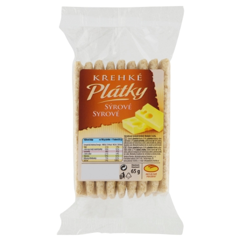 Michelské Pekárny Křehké plátky sýrové 65g