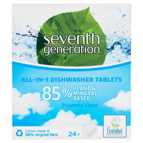 Seventh Generation All in One Free&Clear tablety do myčky 24 ks