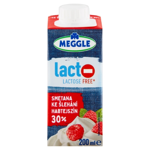 Meggle Bezlaktózová smetana ke šlehání 30% 200ml