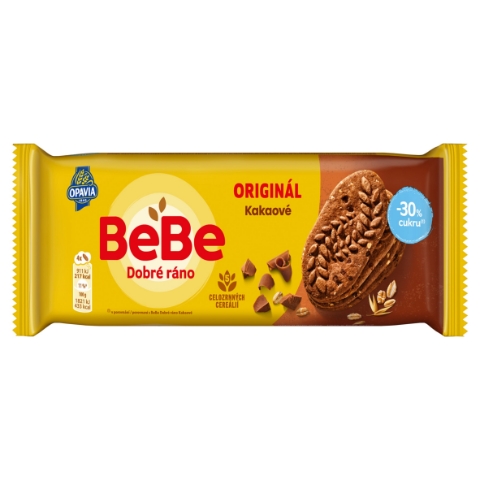 Opavia BeBe Dobré Ráno kakaové cereální sušenky -30% cukru 50g