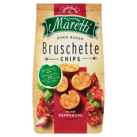 Maretti Bruschette Chips Salami Pepperoni 70g