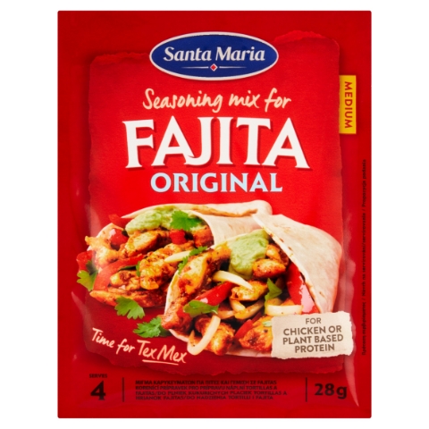 Santa Maria Fajita Original kořenící přípravek pro přípravu tortillas a fajitas 28g