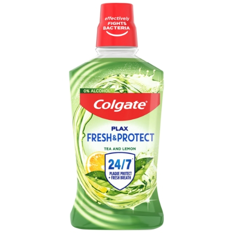 Colgate Plax Tea&Lemon ústní voda bez alkoholu 500 ml