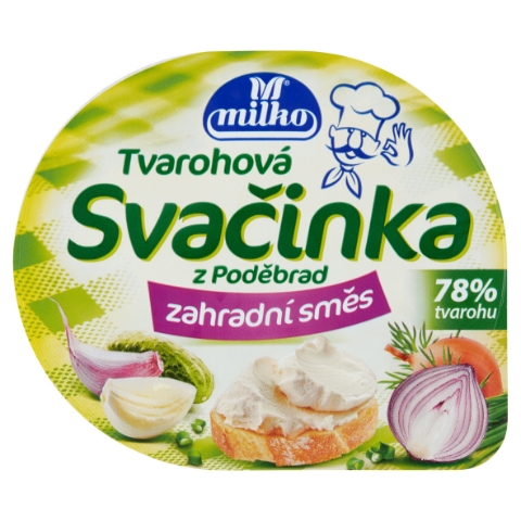 Milko Tvarohová svačinka zahradní směs 140g