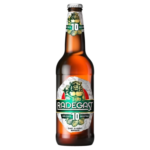 Radegast Rázná 10 pivo výčepní světlé 0,5l