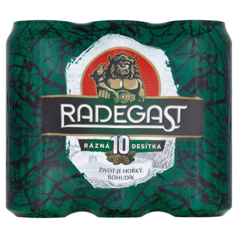 Radegast Rázná 10 pivo výčepní světlé 6 x 500ml