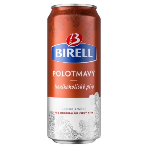 Birell Polotmavý nealkoholické pivo 0,5l