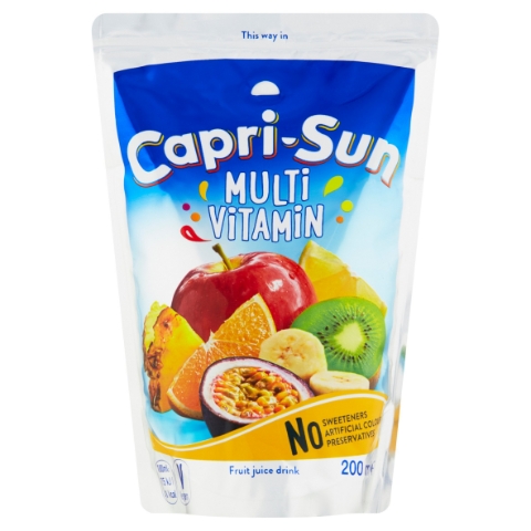 Capri-Sun Multivitamin nesycený nealkoholický ovocný nápoj 200ml