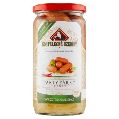 Kostelecké Uzeniny Párty párky pikantní 700g