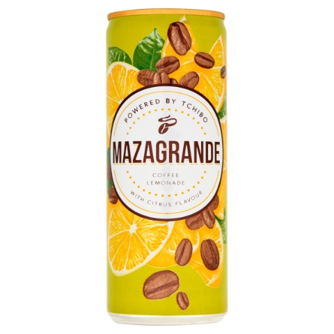 Tchibo Mazagrande perlivá kávová limonáda s citrónovou příchutí 250ml
