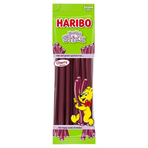 Haribo Balla Stixx Cherry želé pendreky s příchutí třešeň 200g