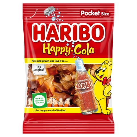 Haribo Happy Cola želé s kolovou příchutí 100g