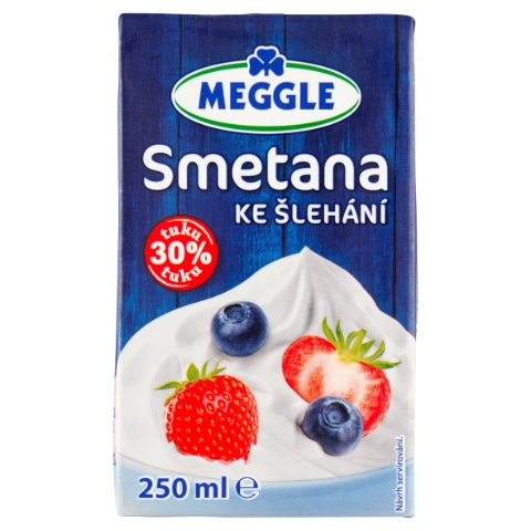 Meggle Smetana ke šlehání 30% tuku 250ml