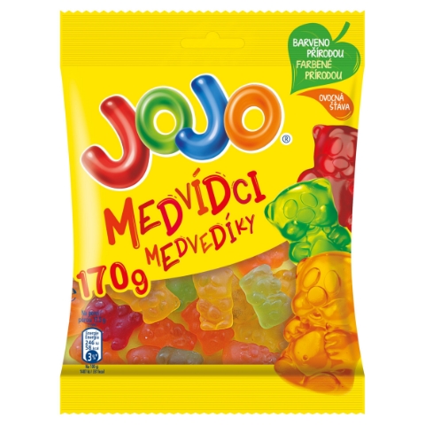 JOJO Medvídci želé bonbóny s ovocnými příchutěmi 170g