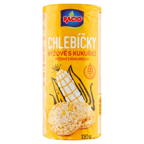 Racio Chlebíčky rýžové s kukuřicí 130g