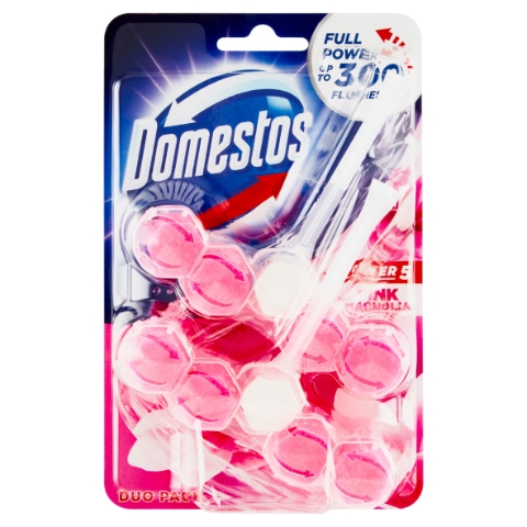 Domestos Power 5 Pink Magnolia WC blok 2 x 55g
