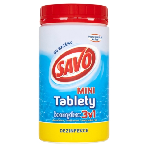 Savo do bazénu Chlorové tablety MINI komplex 3v1 0,8kg