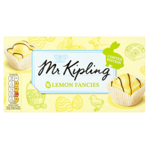 Mr. Kipling Piškotové dortíky s polevou s vanilkovou příchutí potažený fondánem 8 ks