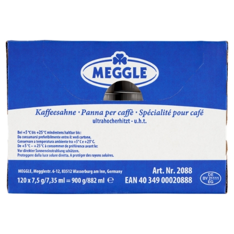 Meggle Trvanlivá smetana do kávy 120 x 7,5g (900g)