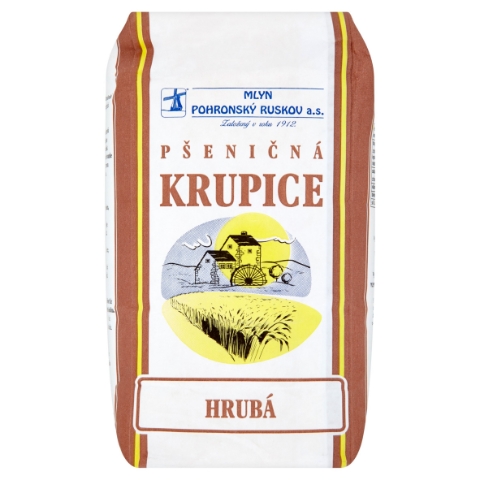 Mlyn Pohronský Ruskov Pšeničná krupice hrubá 1kg