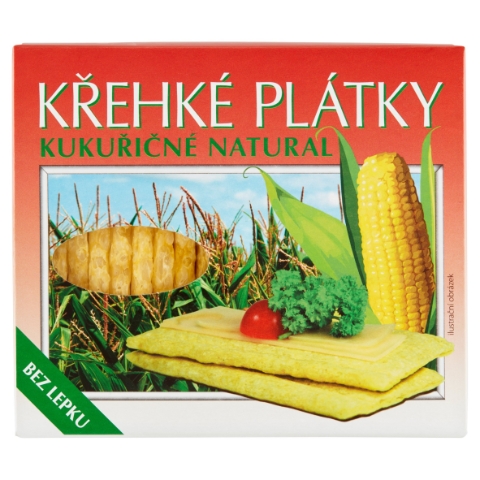Michelské Pekárny Křehké plátky kukuřičné natural 130g