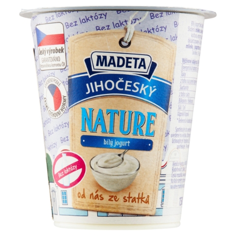 Madeta Jihočeský nature bílý jogurt 150g