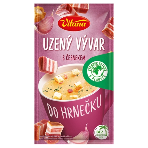 Vitana Do hrnečku Instantní polévka uzený vývar s česnekem 25g