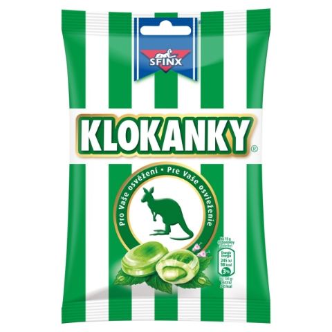 SFINX Klokanky bonbóny s náplní s příchutí mentolu a eukalyptu 90g