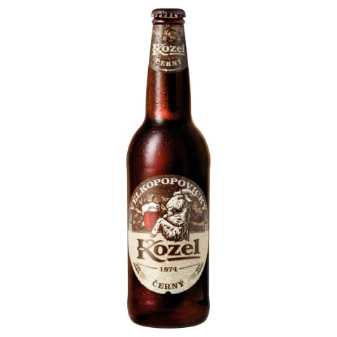 Velkopopovický Kozel Černý pivo výčepní tmavé 0,5l