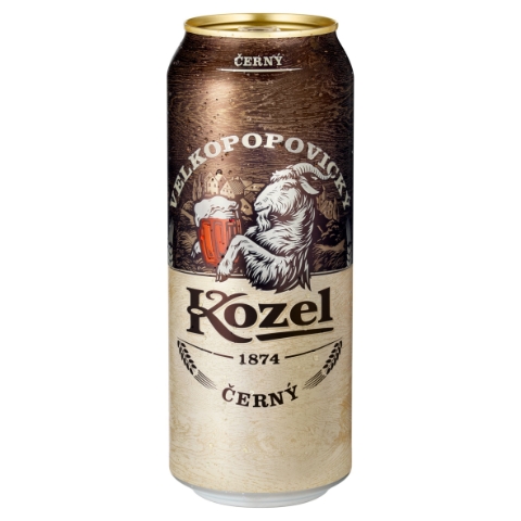 Velkopopovický Kozel Černý pivo výčepní tmavé 500ml