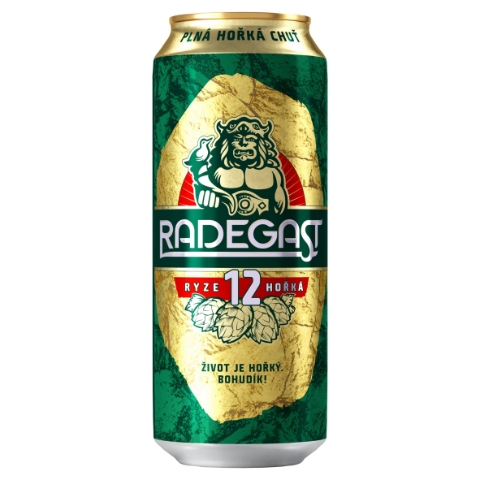 Radegast Ryze hořká 12 pivo ležák světlý 500ml