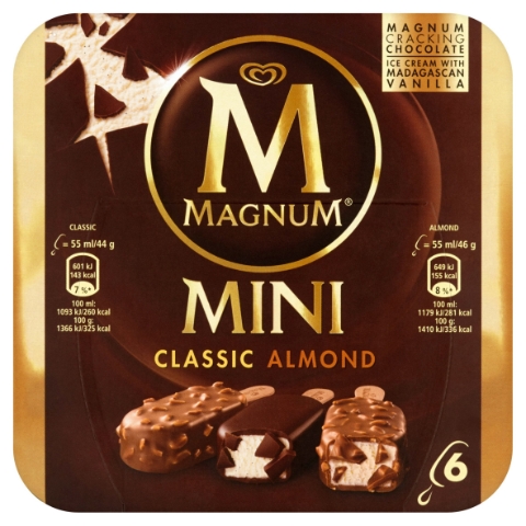 Magnum Mini Classic, Almond zmrzlina 6 x 55ml