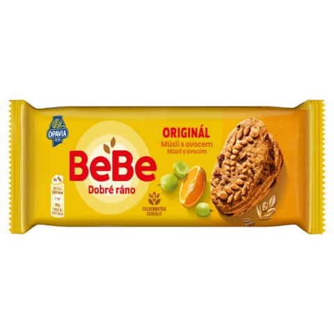 Opavia BeBe Dobré Ráno cereální sušenky müsli s pomerančovou chutí 50g