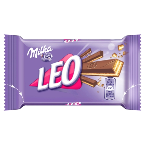 Milka Leo tyčinka s oplatkami v mléčné čokoládě 33,3g