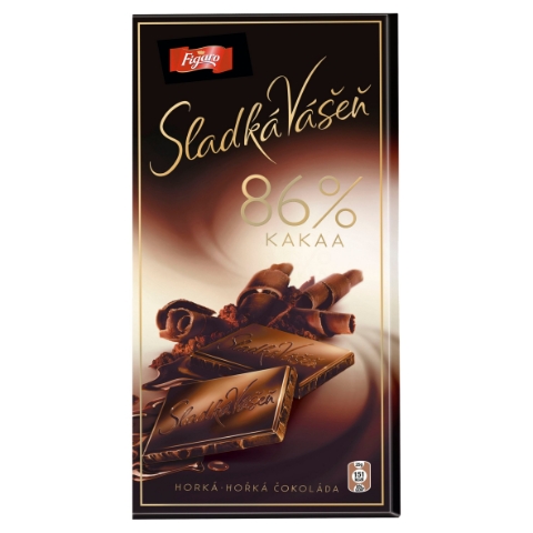 Figaro Sladká Vášeň hořká čokoláda 86% kakaa 100g