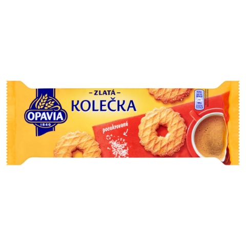 Opavia Zlatá Kolečka pocukrovaná 168g