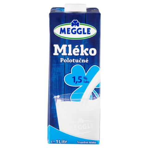 Meggle Mléko polotučné 1,5% tuku 1l