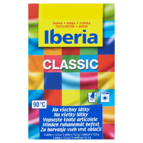 Iberia Classic Barva na všechny látky 1 žlutá 2 x 12,5g