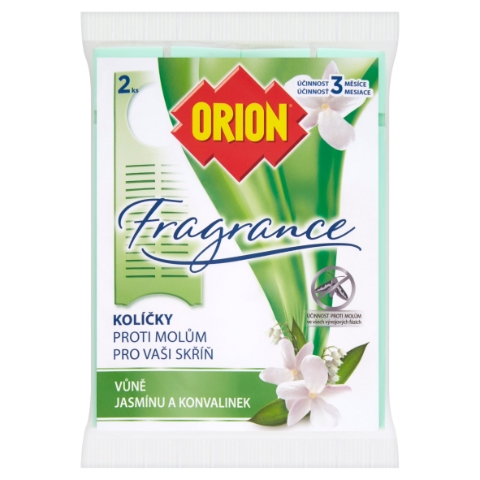 Orion Fragrance Kolíčky proti molům vůně jasmínu a konvalinek 2 ks