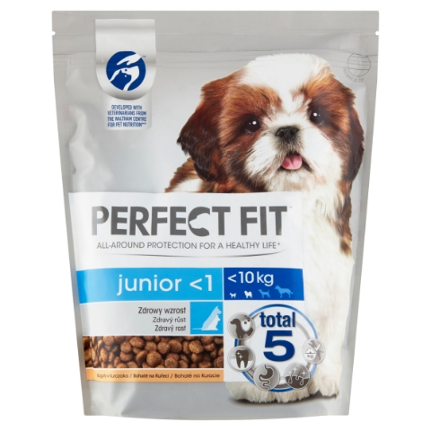 Perfect Fit Junior <1 <10 kg bohaté na kuřecí 825g