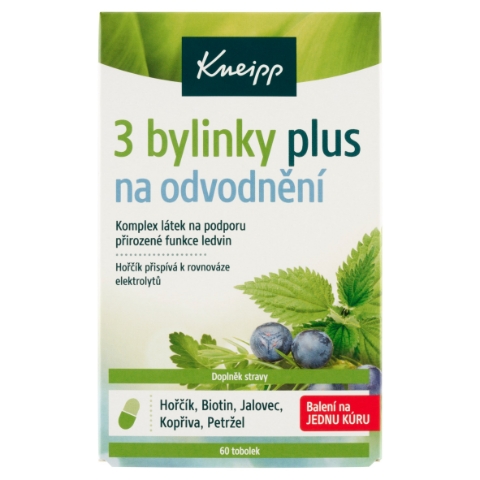 Kneipp Plus 3 bylinky na odvodnění 60 tobolek 28,6g