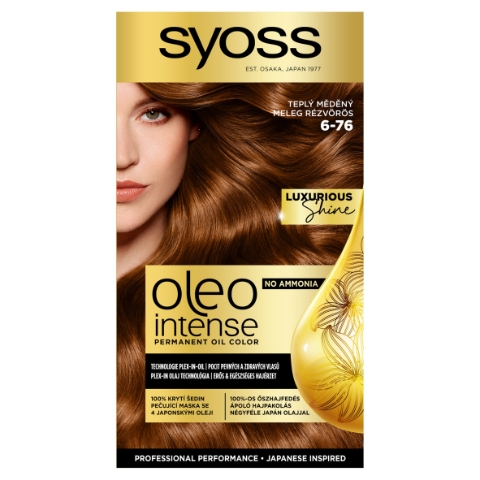 Syoss Oleo Intense Barva na vlasy teplý měděný 6-76