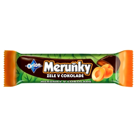 ORION MERUŇKY želé tyčinka v hořké čokoládě 45g